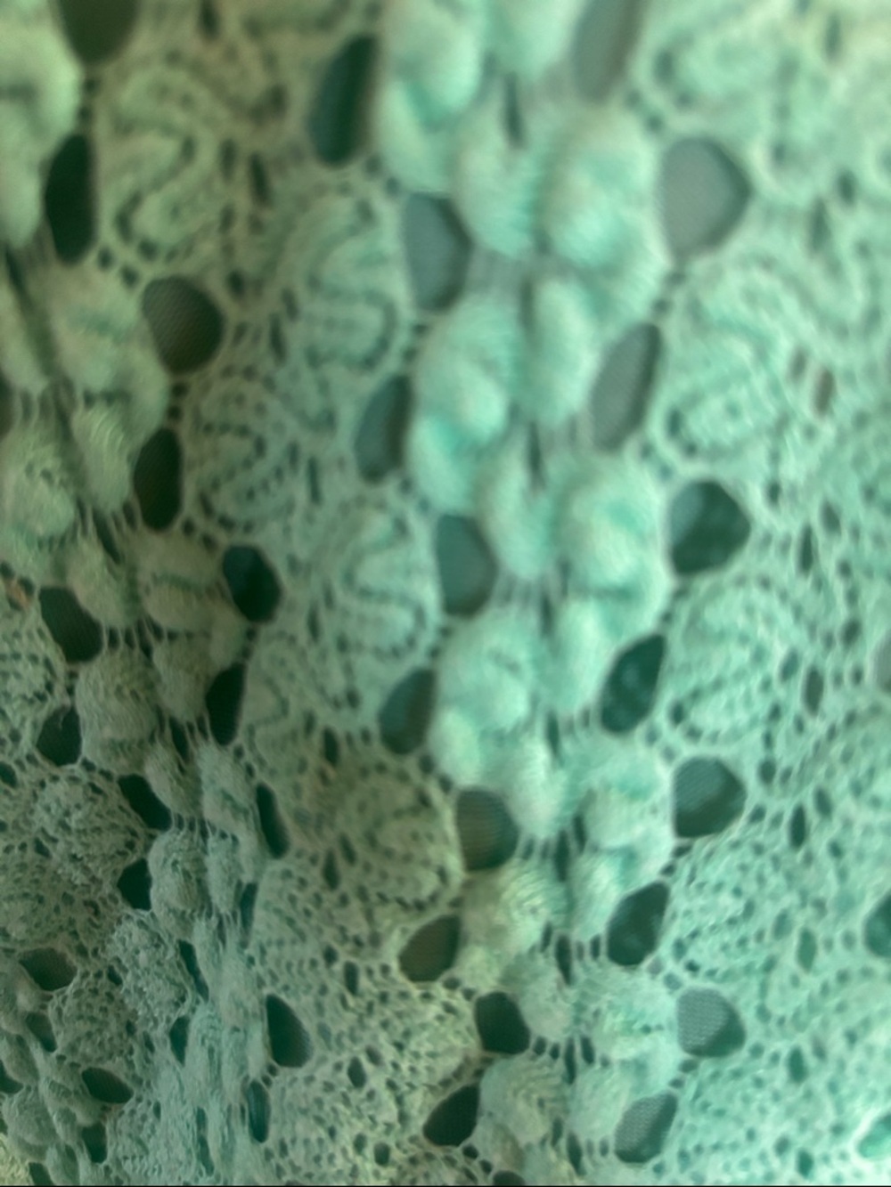 Blue Rain Green Crochet Midi Dress - Picture 4 of 5